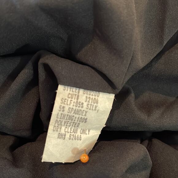 Nicole Miller Collection Sheath Tuck Dress Cocktail Party Size 6 - Picture 10 of 13